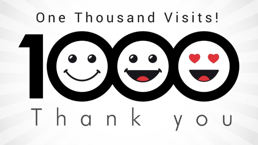 1,000 home service visits milestone!