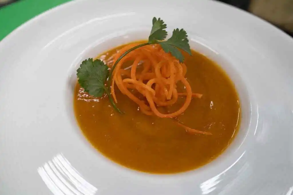 Pureed Carrot, Ginger & Rosemary Soup Healthy Ingredients Boosting Mood