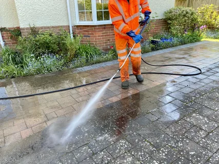 Pressure Washing Concrete Tiles