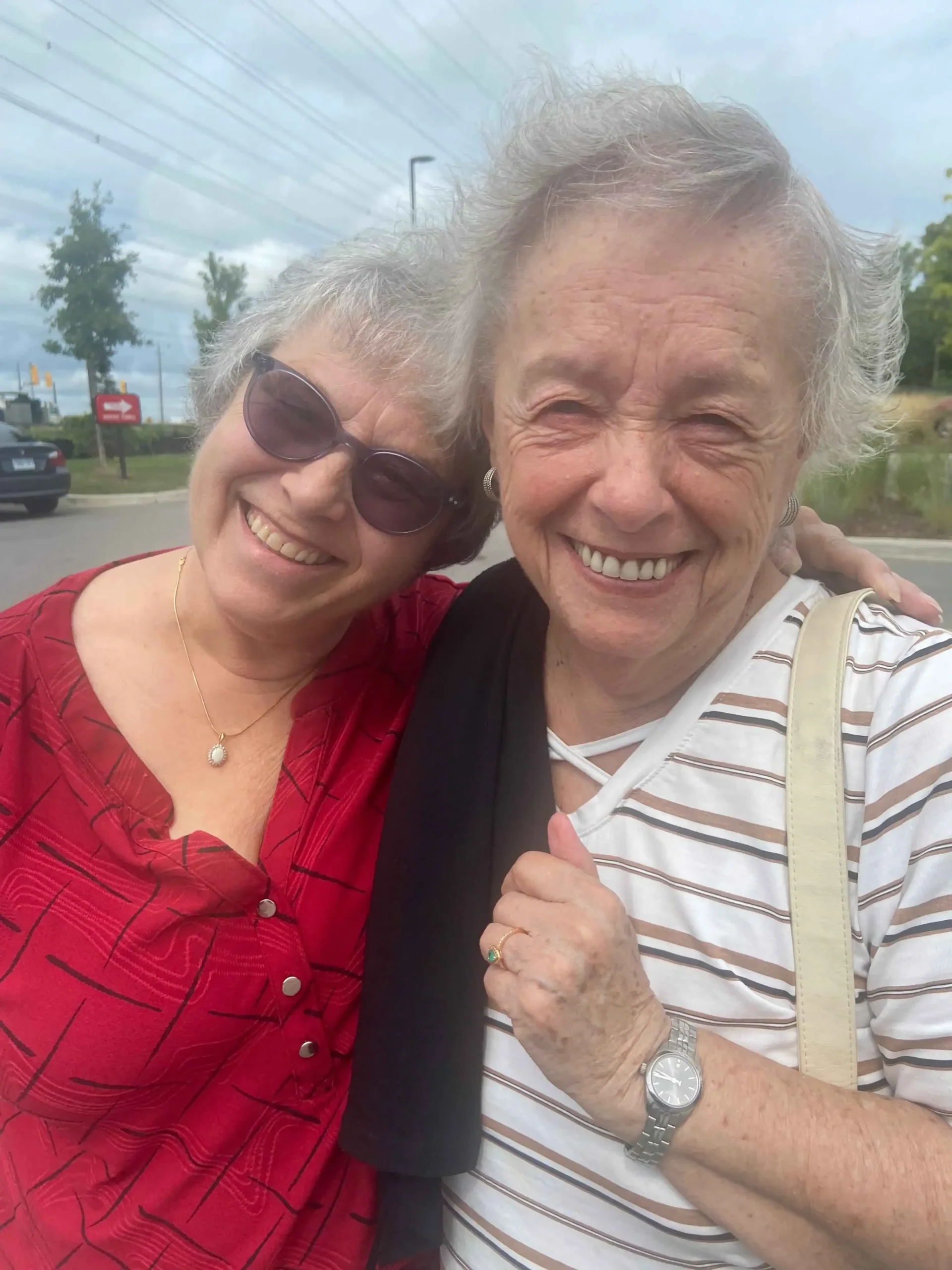 Martine Fournier and Rita Lalonde happy, safe and active.