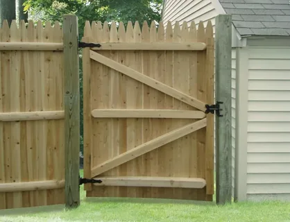 Wooden gate